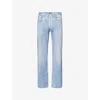 Rag & Bone Mens Riverly Fit 4 Miramar Denim-print Straight-leg Regular-fit Cotton-jersey Jeans In Riverly