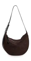 Rag & Bone Mercer Medium Hobo Bag Espresso In Espresso