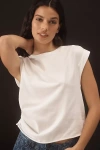 Rag & Bone Mica Crop Muscle Tee In White