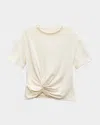 Rag & Bone Mica Draped Tee In Ivory