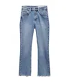 Rag & Bone Mid-waist Micro-flared Jeans Pants In Blue