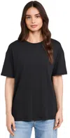 Rag & Bone Mini Slub Boyfriend Tee Black In Black