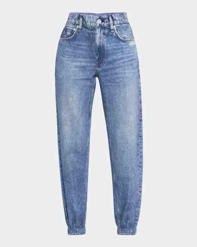 Rag & Bone Miramar Cotton-terry Crop Joggers In Hillstone