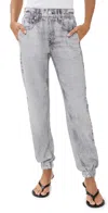 Rag & Bone Miramar Cotton-terry Crop Joggers In Icygrey