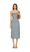 Rag & Bone Jasmine Strapless Miramar Ponte Dress In Longbeach
