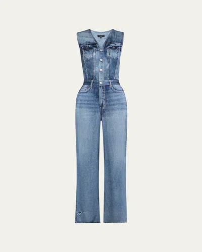 Rag & Bone Miramar Satin Sleeveless Wide-leg Jumpsuit