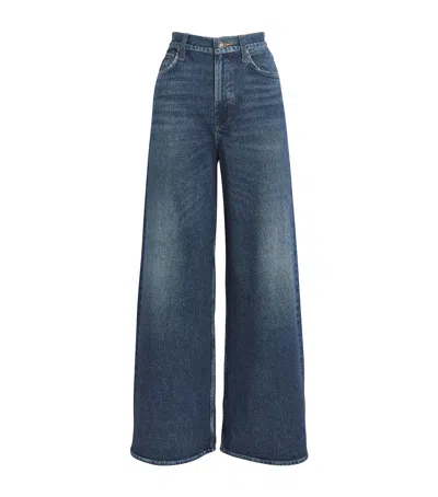 Rag & Bone Miramar Sofie Wide-leg Jeans In Blue