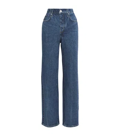 Rag & Bone Miramar Wide-leg Jeans In Blue