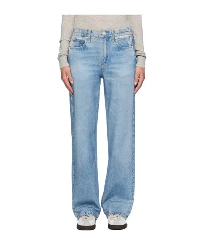 Rag & Bone Miramar Wide-leg Jeans In Blue