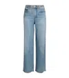 Rag & Bone Miramar Wide-leg Jeans In Burgundy