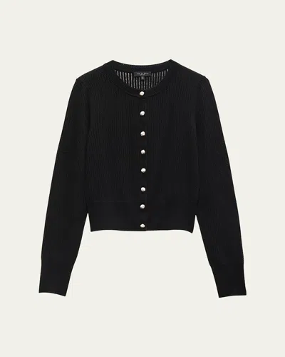 RAG & BONE MOLLY POINTELLE KNIT CARDIGAN