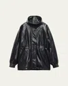 Rag & Bone Monica Faux Leather Foil Jacket Black In Black