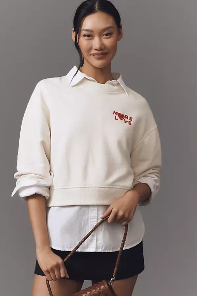 Rag & Bone More Love Sweatshirt In White