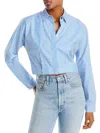Rag & Bone Morgan Cropped Striped Cotton-poplin Shirt In Multi
