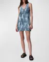 Rag & Bone Women's Naia Tie-dye Denim Minidress In Indwaterco