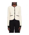 Rag & Bone Nancy Grosgrain-trim Cardigan In White