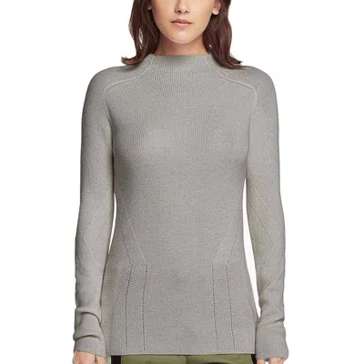 Rag & Bone Natasha Turtleneck Fine Knit Cashmere Sweater In Pale Heather In Grey