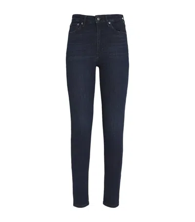 Rag & Bone Nina High-rise Skinny Jeans In Navy