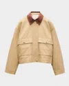 Rag & Bone Nonie 2-in-1 Cotton Twill Jacket In Beige