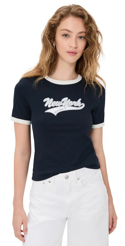 Rag & Bone Ny Mica Ringer Tee Sal In Sand