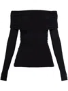 Rag & Bone Off-shoulder Top In Black