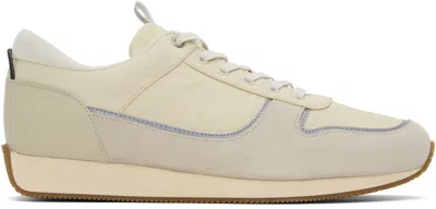 RAG & BONE OFF-WHITE & GRAY PURSUIT RETRO RUNNER SNEAKERS