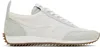 Rag & Bone Off-white & Green Retro Runner Sneakers In Offwhtmint