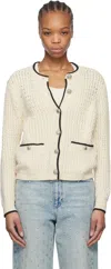 Rag & Bone Off-white Daria Cardigan In Marsh