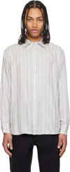 Rag & Bone Off-white Matthew Striped Shirt In Whtstripe