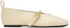 Rag & Bone Off-white Spire Mary Jane Ballerina Flats In Greige
