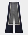 Rag & Bone Olive Printed Pull-on Pants In Deepnvysca