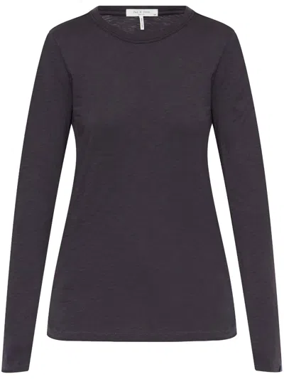 Rag & Bone Organic Cotton T-shirt In Grey