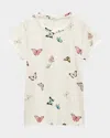 Rag & Bone Ozzy Allover Butterfly Tee In Ivorymult