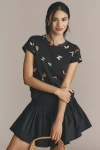 Rag & Bone Ozzy Allover Butterfly Tee In Multicolor