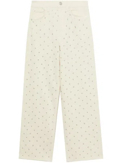Rag & Bone Panelled Jeans In Nude
