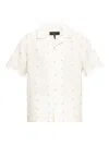 Rag & Bone Avery Embroidered Linen Shirt In White