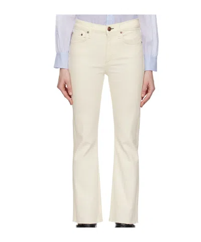 Rag & Bone Peyton Button Jeans In White