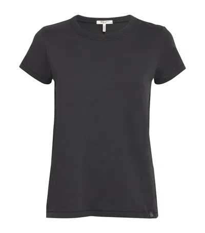 Rag & Bone Pima Cotton The Slub T-shirt In Black