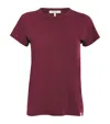 Rag & Bone Pima Cotton The Slub T-shirt In Burgundy