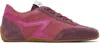 Rag & Bone Pink & Purple Suede Ultra Slim Retro Runner Sneakers In Chynnesd