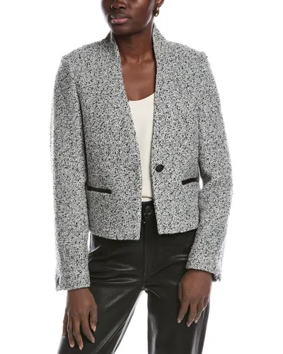 Rag & Bone Pippa Tweed Wool-blend Blazer In White