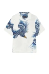 Rag & Bone Printed Avery Shirt In Ecru Eagle