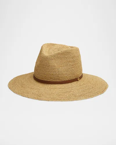 Rag & Bone Raffia Floppy Cowboy Hat In Natural
