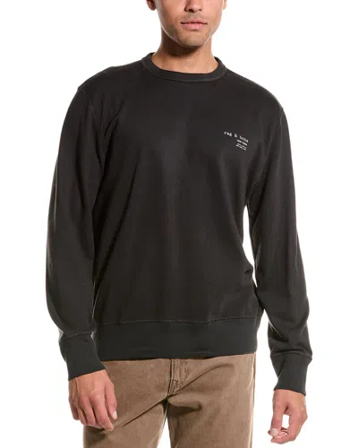 Rag & Bone Man Sweatshirt Charcoal Size M Cotton In Grey