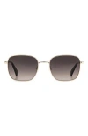Rag & Bone 52mm Gradient Square Sunglasses In Gold/brown Gradient