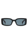 Rag & Bone 52mm Rectangular Sunglasses In Black/grey