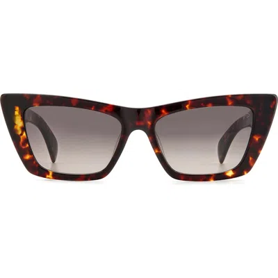 Rag & Bone 53mm Cat Eye Sunglasses In Havana/brown Gradient