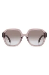 Rag & Bone 53mm Gradient Square Sunglasses In Grey