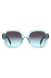 Rag & Bone 53mm Gradient Square Sunglasses In Teal