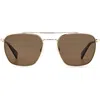 Rag & Bone 53mm Navigator Sunglasses In Gold